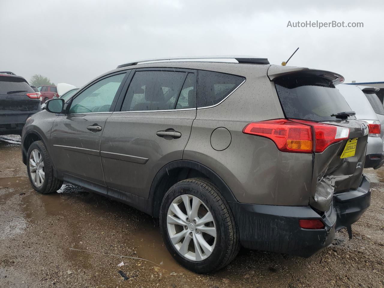 2015 Toyota Rav4 Limited Желто-коричневый vin: 2T3DFREV2FW364787