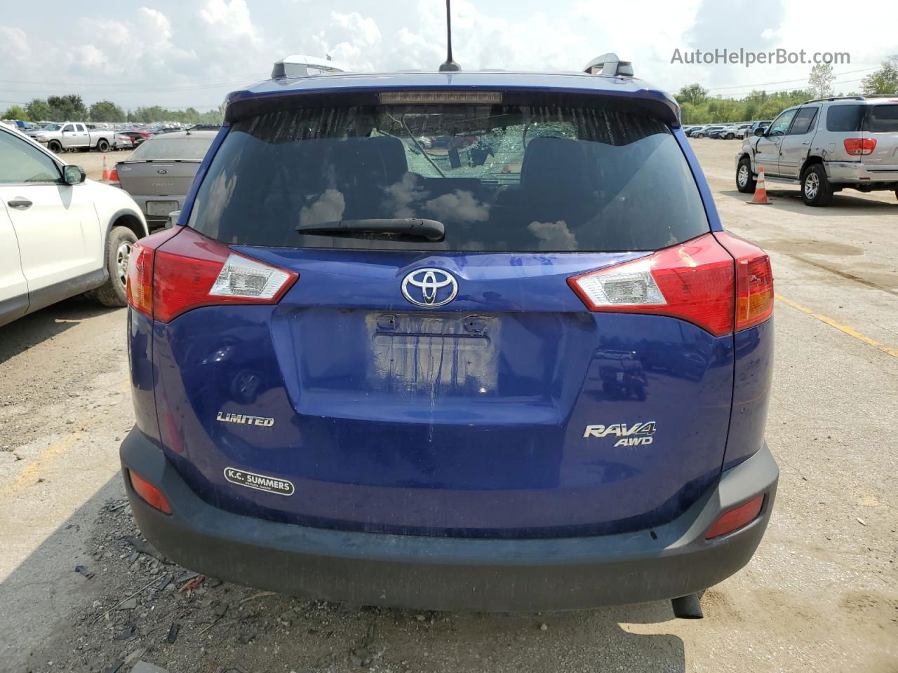 2015 Toyota Rav4 Limited Blue vin: 2T3DFREV2FW387471