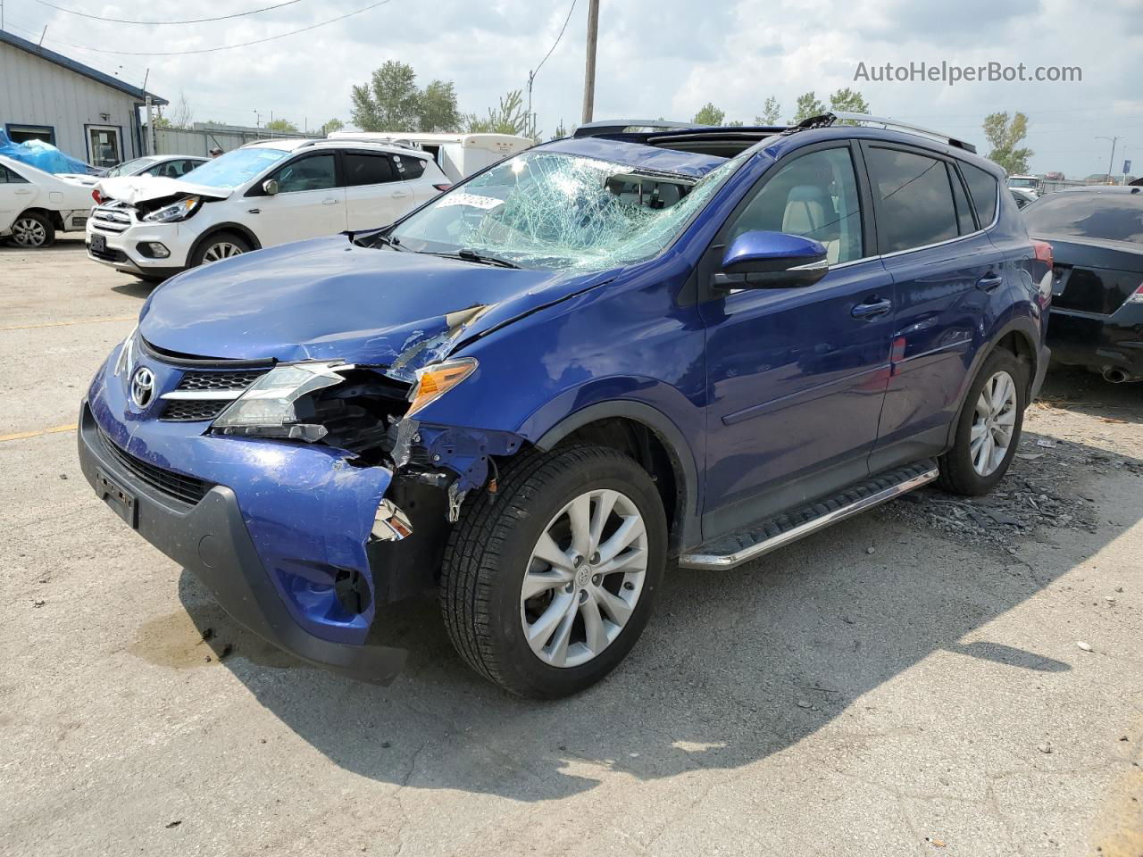 2015 Toyota Rav4 Limited Blue vin: 2T3DFREV2FW387471