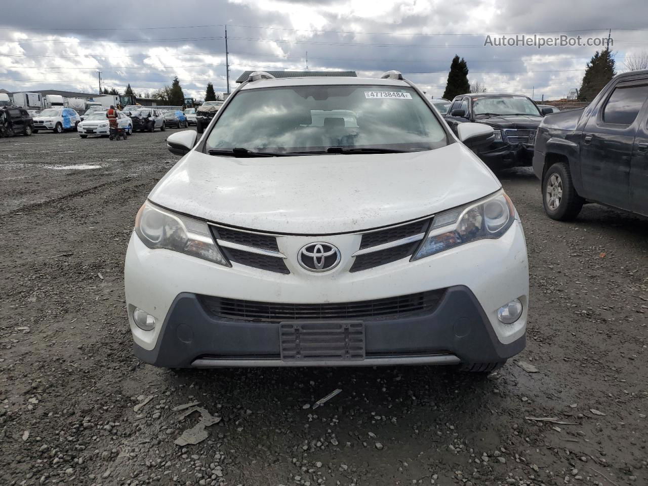 2015 Toyota Rav4 Limited White vin: 2T3DFREV3FW312813