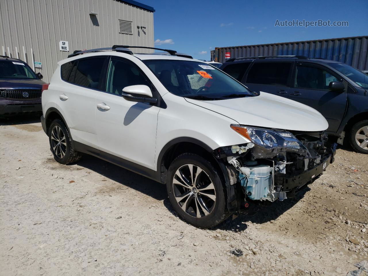 2015 Toyota Rav4 Limited White vin: 2T3DFREV4FW302369