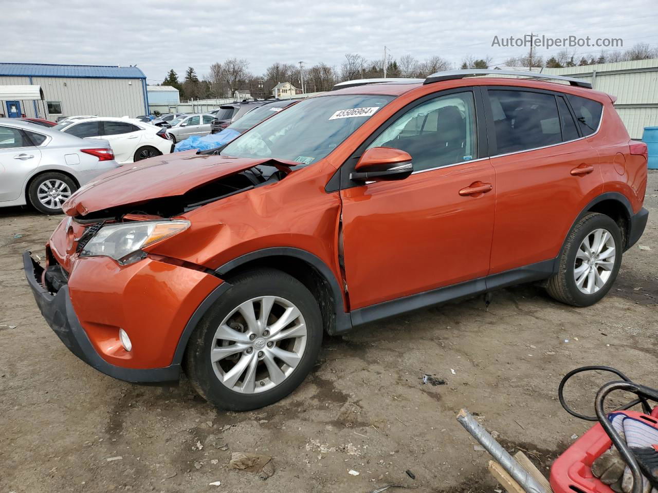 2015 Toyota Rav4 Limited Orange vin: 2T3DFREV5FW283962