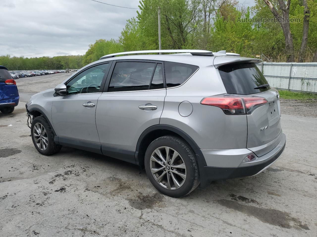 2016 Toyota Rav4 Limited Silver vin: 2T3DFREV5GW434543