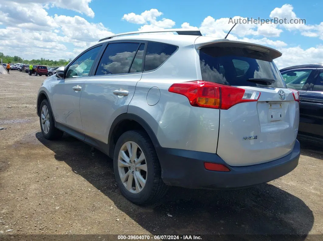 2015 Toyota Rav4 Limited Серебряный vin: 2T3DFREV6FW358846