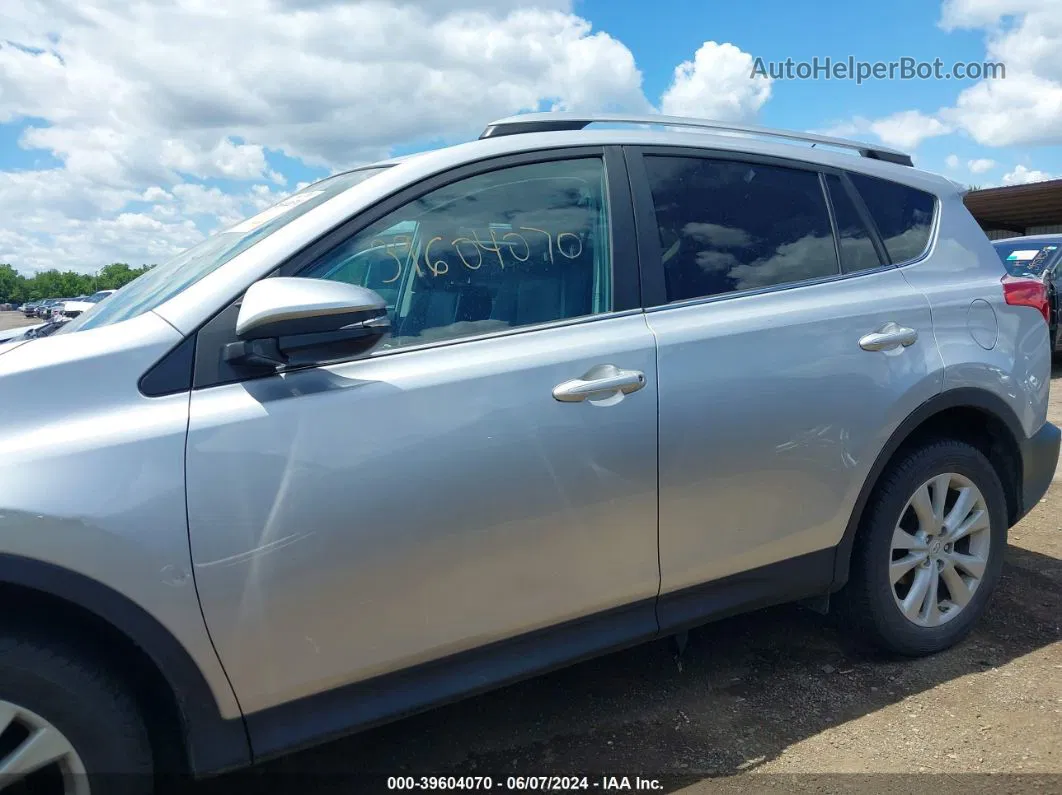 2015 Toyota Rav4 Limited Silver vin: 2T3DFREV6FW358846