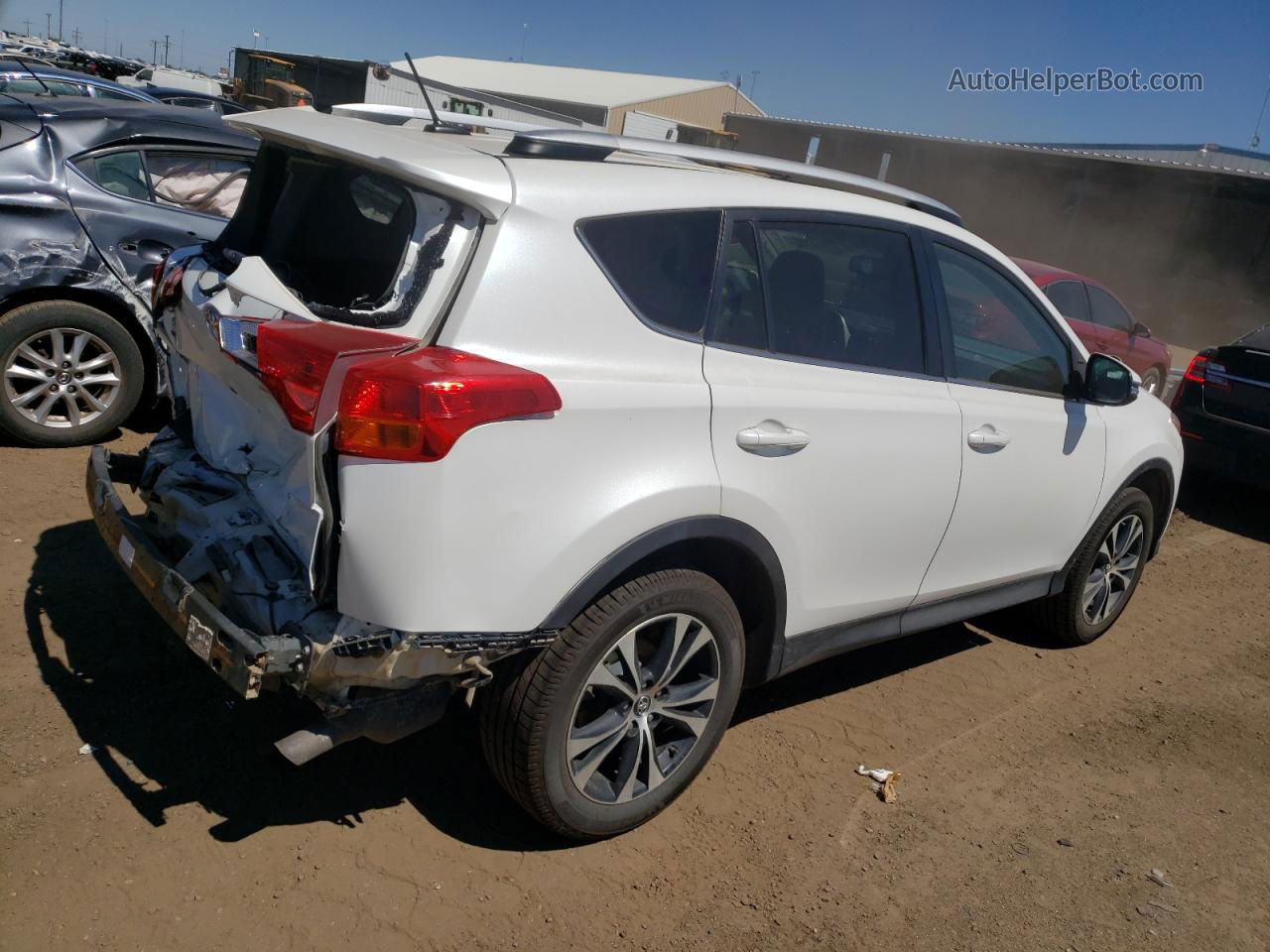 2015 Toyota Rav4 Limited White vin: 2T3DFREV8FW238837