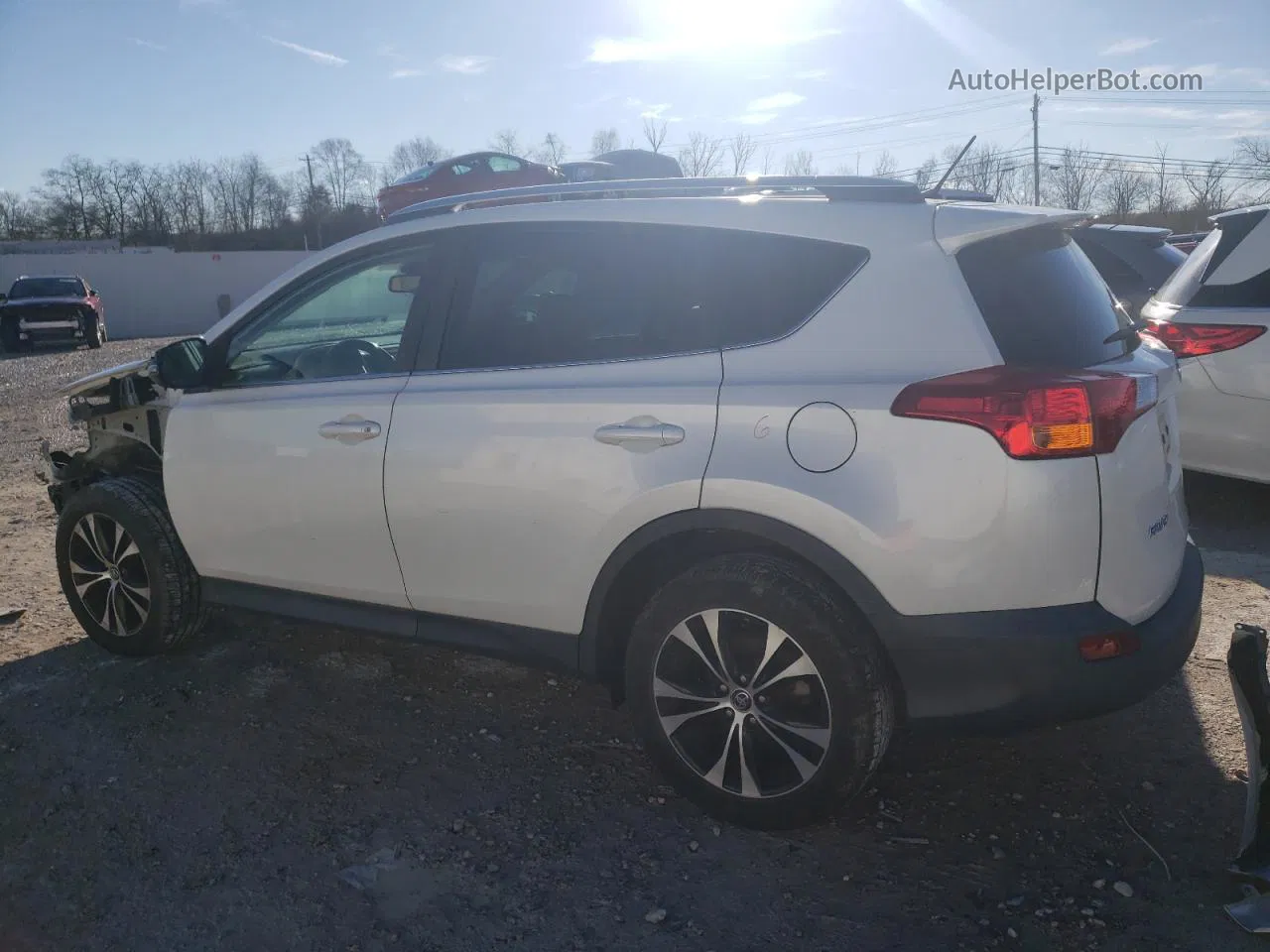 2015 Toyota Rav4 Limited White vin: 2T3DFREV8FW312581