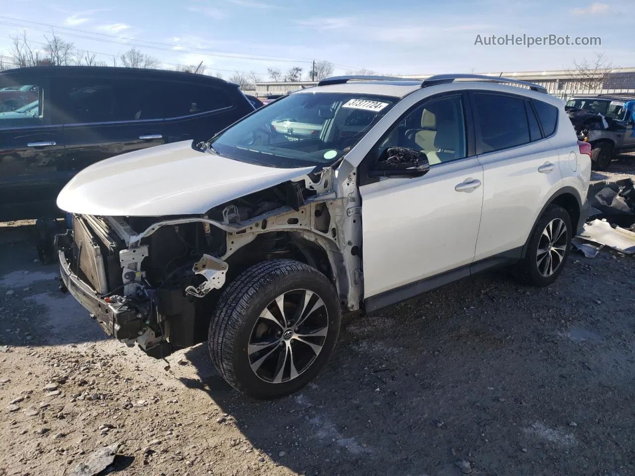 2015 Toyota Rav4 Limited White vin: 2T3DFREV8FW312581