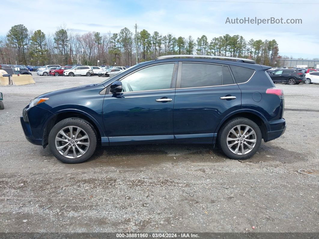 2017 Toyota Rav4 Platinum Dark Blue vin: 2T3DFREV8HW614665