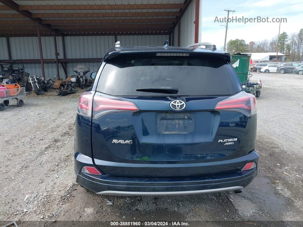 2017 Toyota Rav4 Platinum Dark Blue vin: 2T3DFREV8HW614665