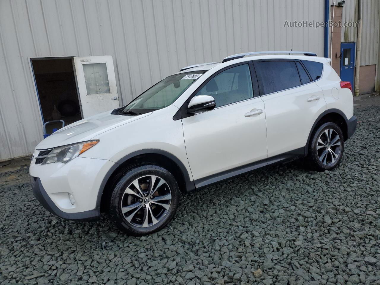 2015 Toyota Rav4 Limited White vin: 2T3DFREV9FW231475