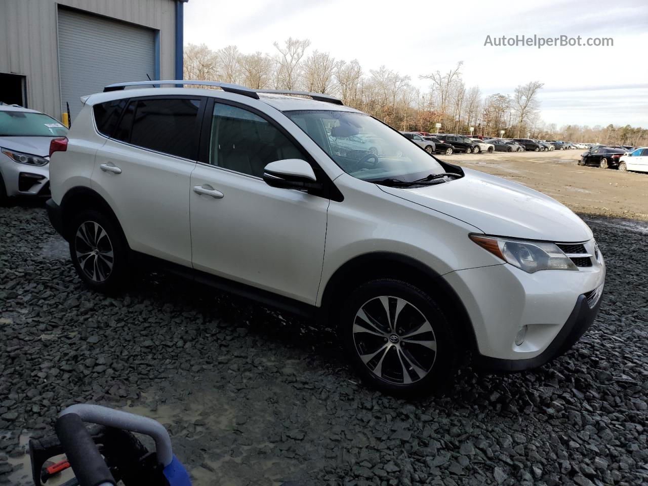 2015 Toyota Rav4 Limited White vin: 2T3DFREV9FW231475