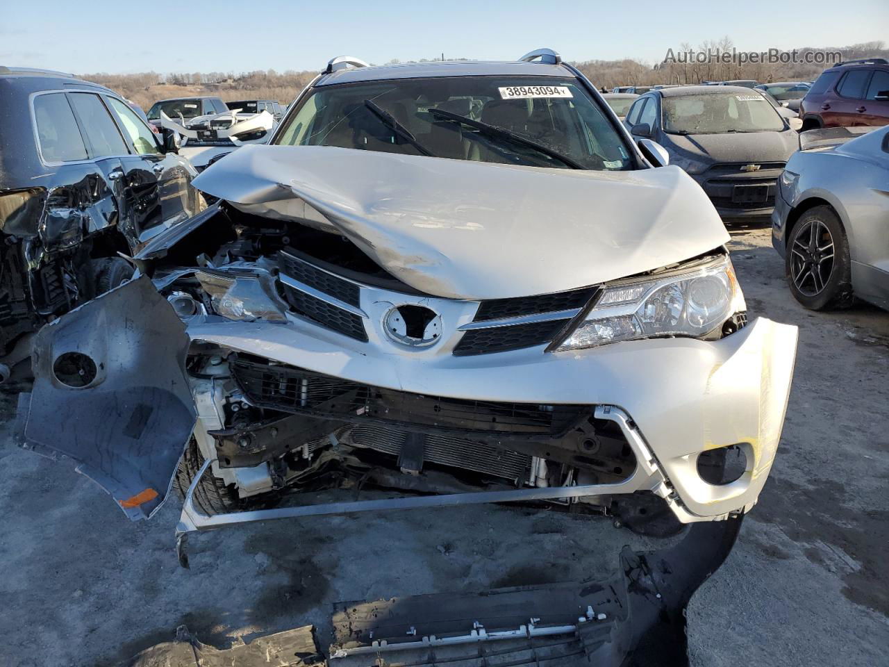 2015 Toyota Rav4 Limited Silver vin: 2T3DFREV9FW401575