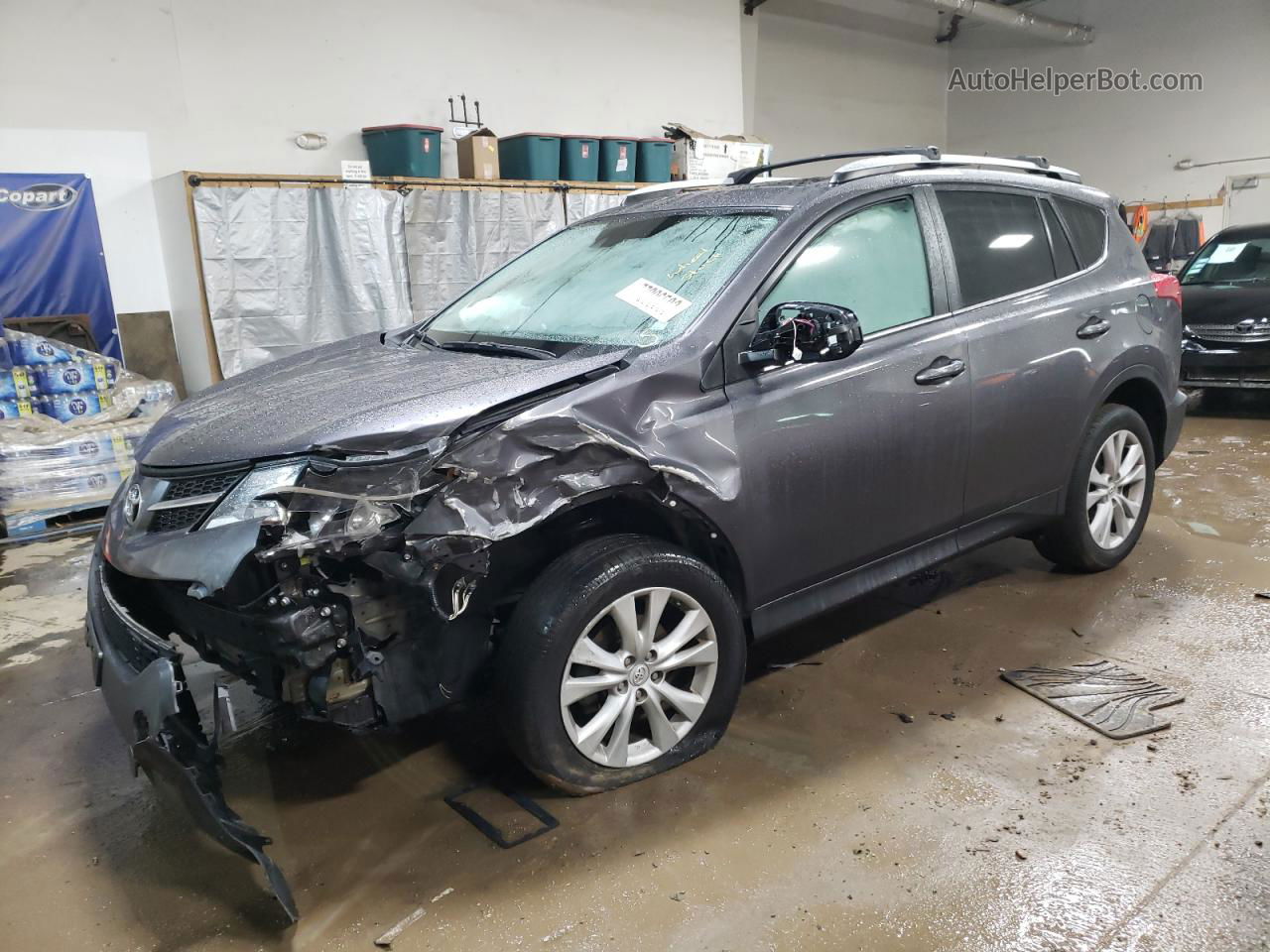 2015 Toyota Rav4 Limited Серый vin: 2T3DFREVXFW344321