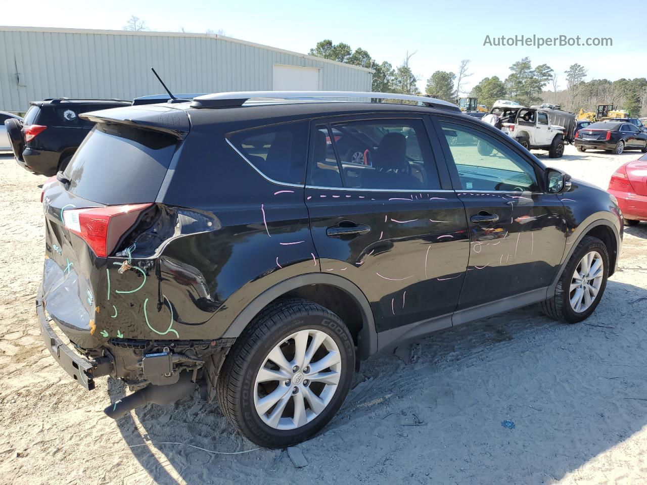 2015 Toyota Rav4 Limited Black vin: 2T3DFREVXFW355206