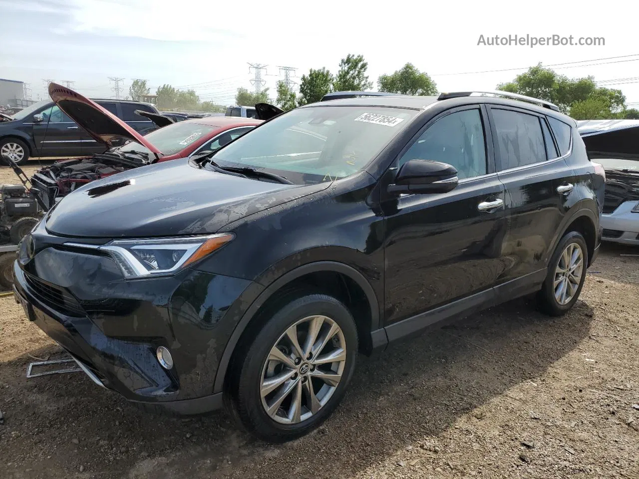 2016 Toyota Rav4 Limited Черный vin: 2T3DFREVXGW504084