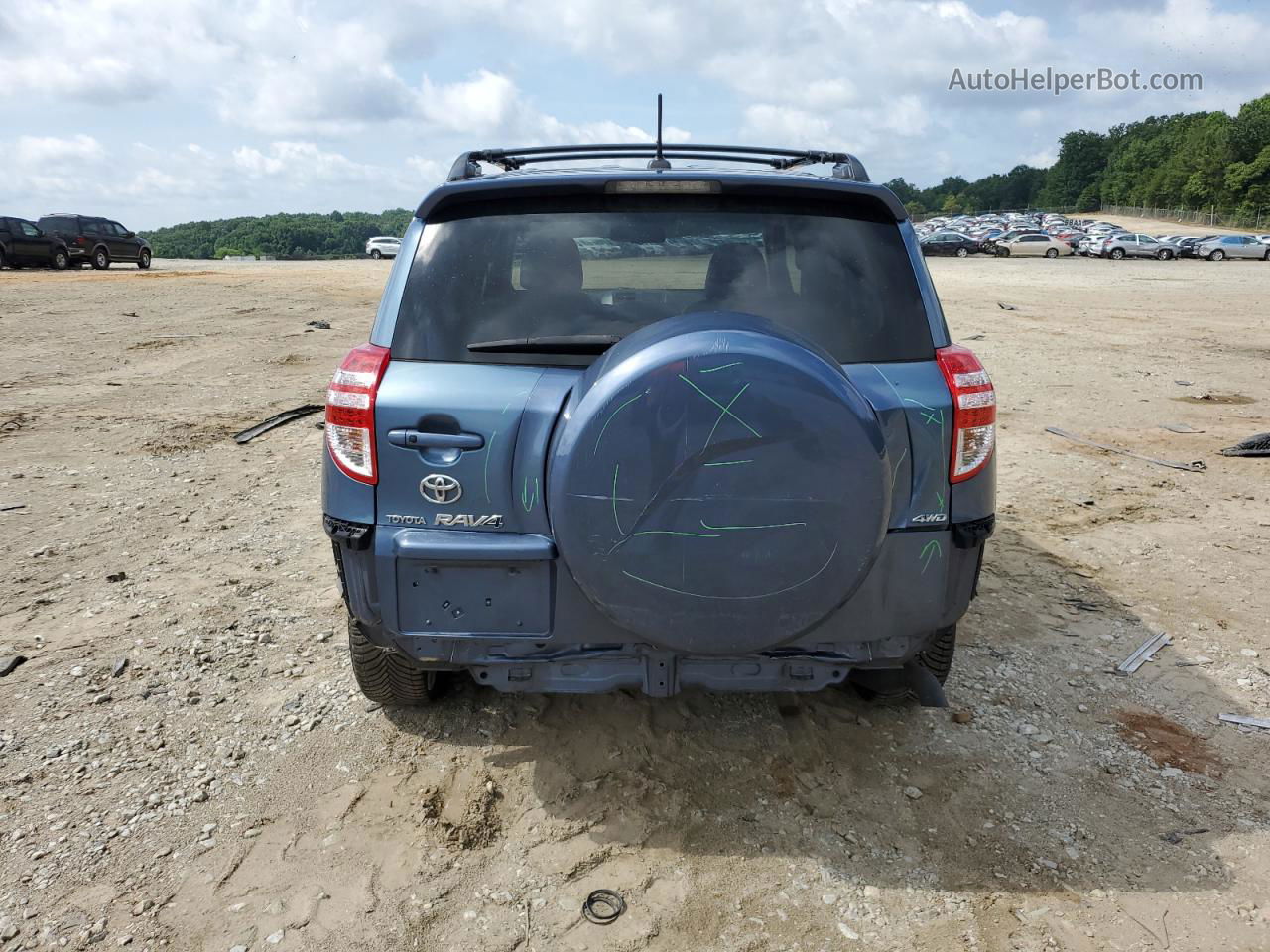 2010 Toyota Rav4 Limited Blue vin: 2T3DK4DV2AW029053