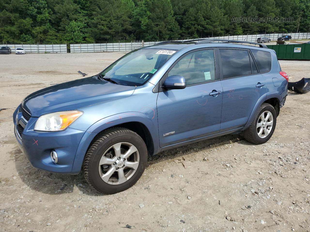 2010 Toyota Rav4 Limited Blue vin: 2T3DK4DV2AW029053