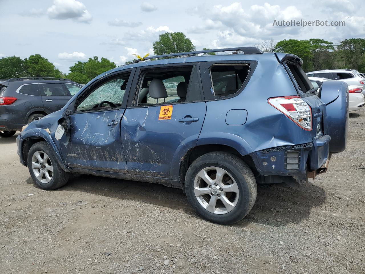 2010 Toyota Rav4 Limited Blue vin: 2T3DK4DVXAW025963