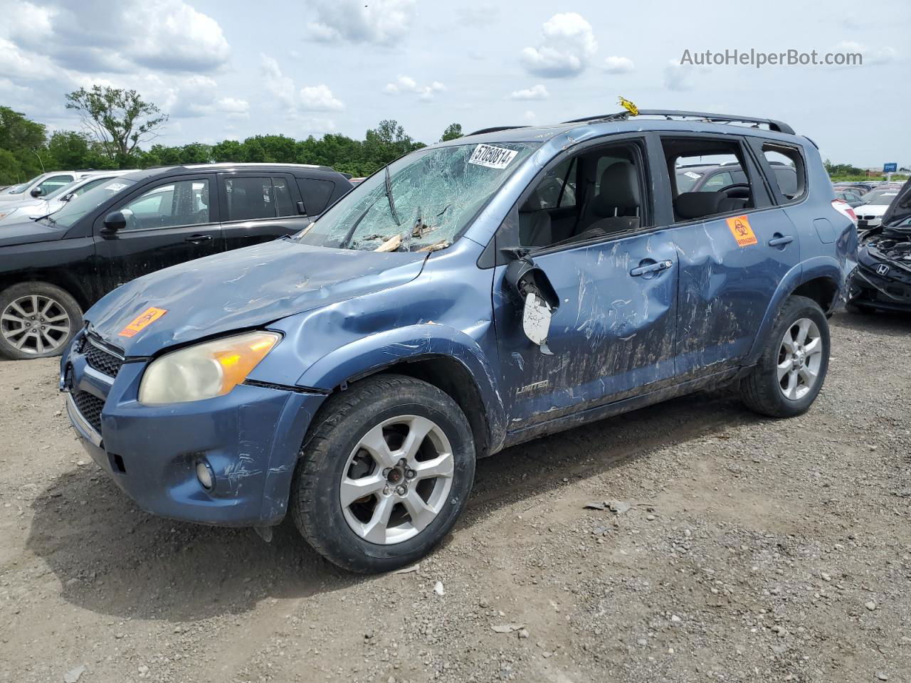 2010 Toyota Rav4 Limited Blue vin: 2T3DK4DVXAW025963