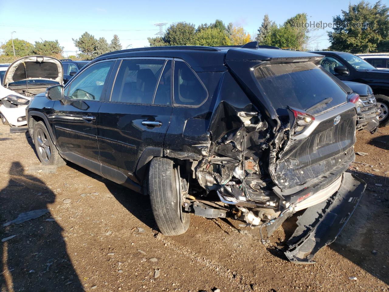 2019 Toyota Rav4 Limited Black vin: 2T3DWRFV3KW038649