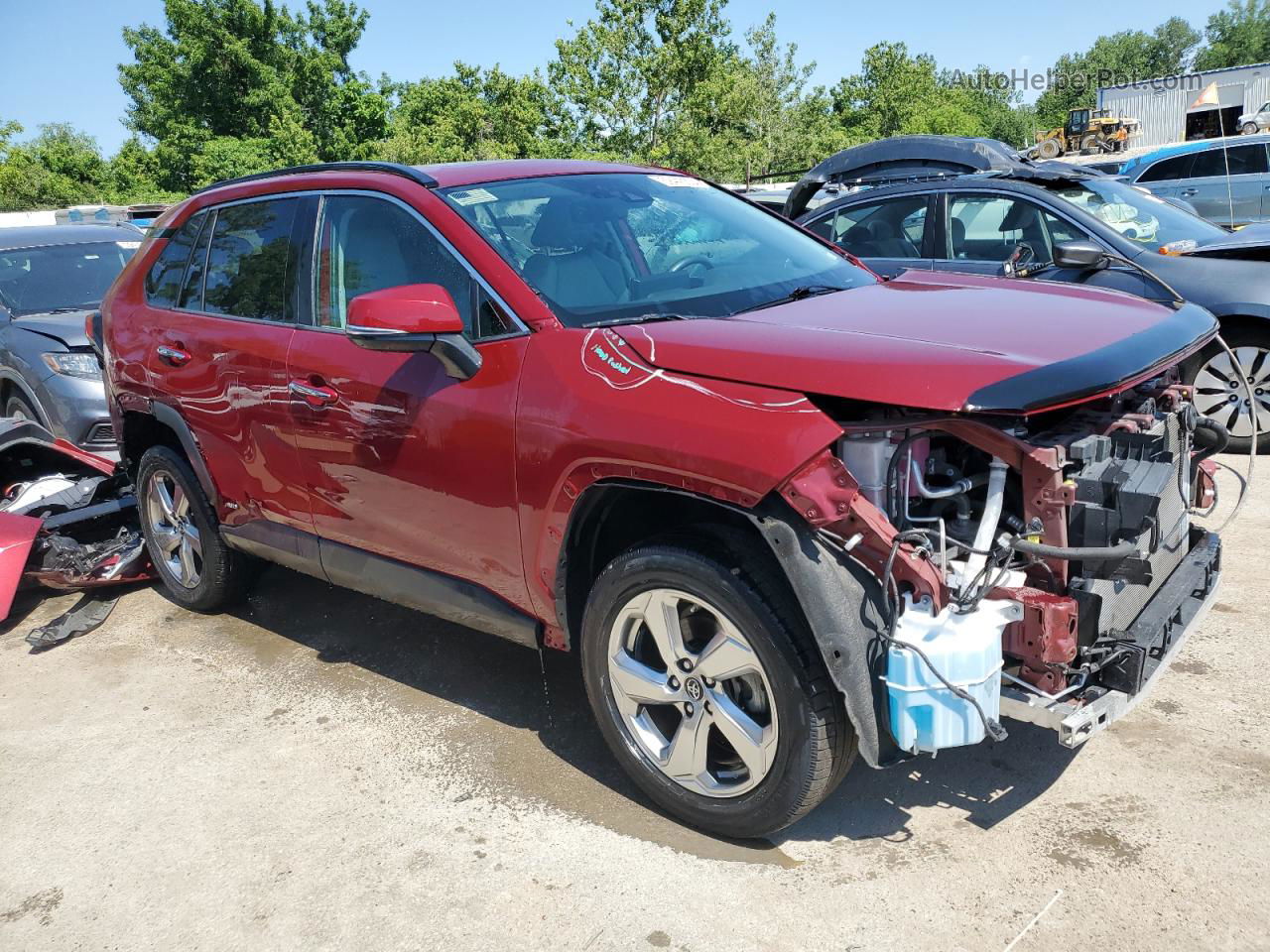 2019 Toyota Rav4 Limited Red vin: 2T3DWRFV5KW043576