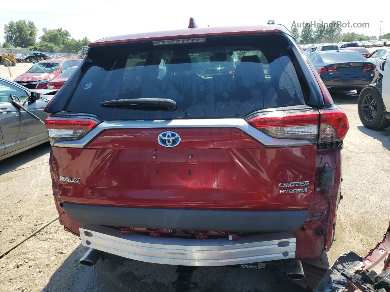 2019 Toyota Rav4 Limited Red vin: 2T3DWRFV5KW043576