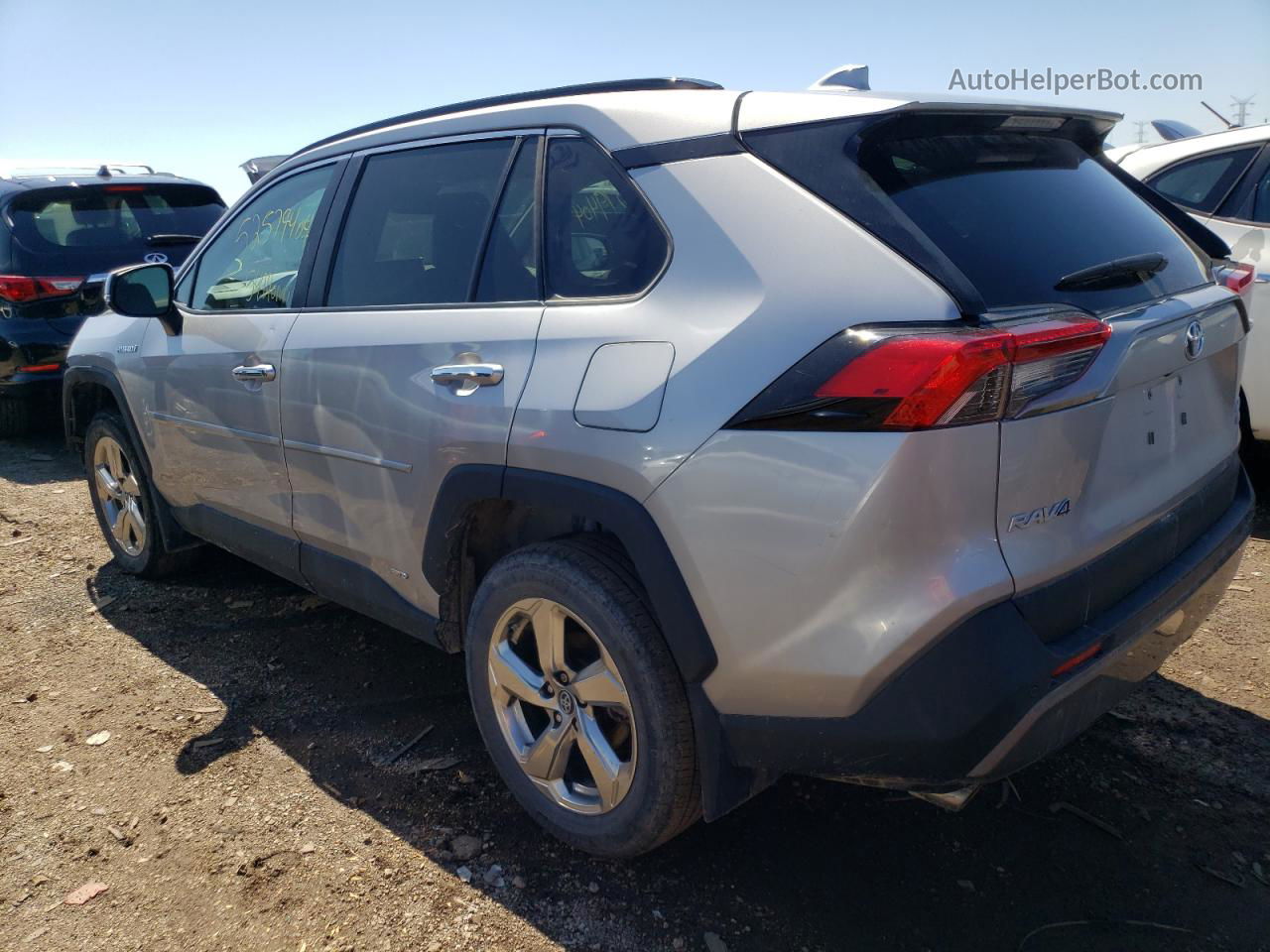 2019 Toyota Rav4 Limited Silver vin: 2T3DWRFVXKW034839