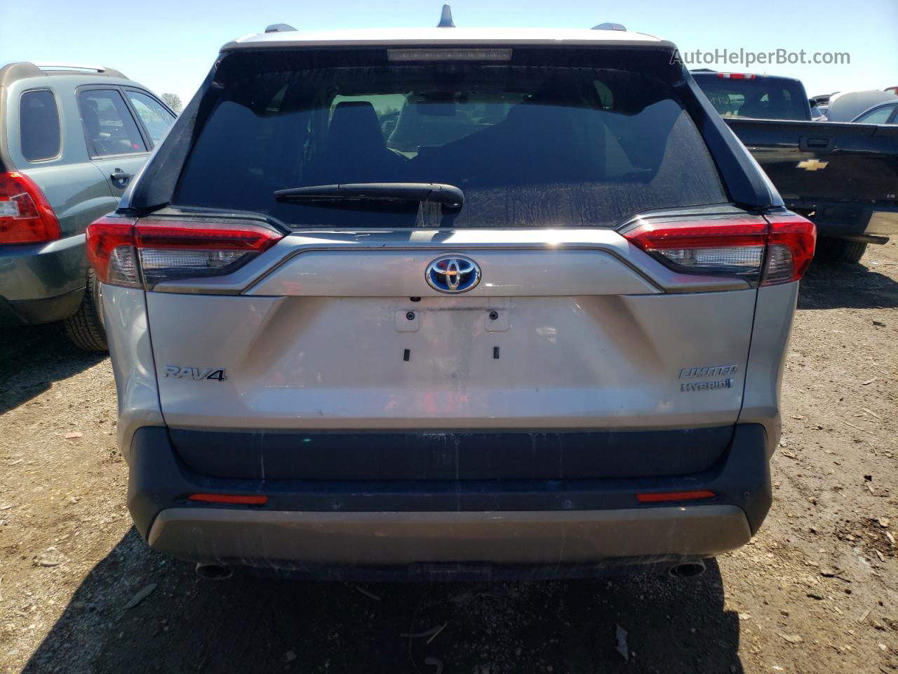 2019 Toyota Rav4 Limited Silver vin: 2T3DWRFVXKW034839