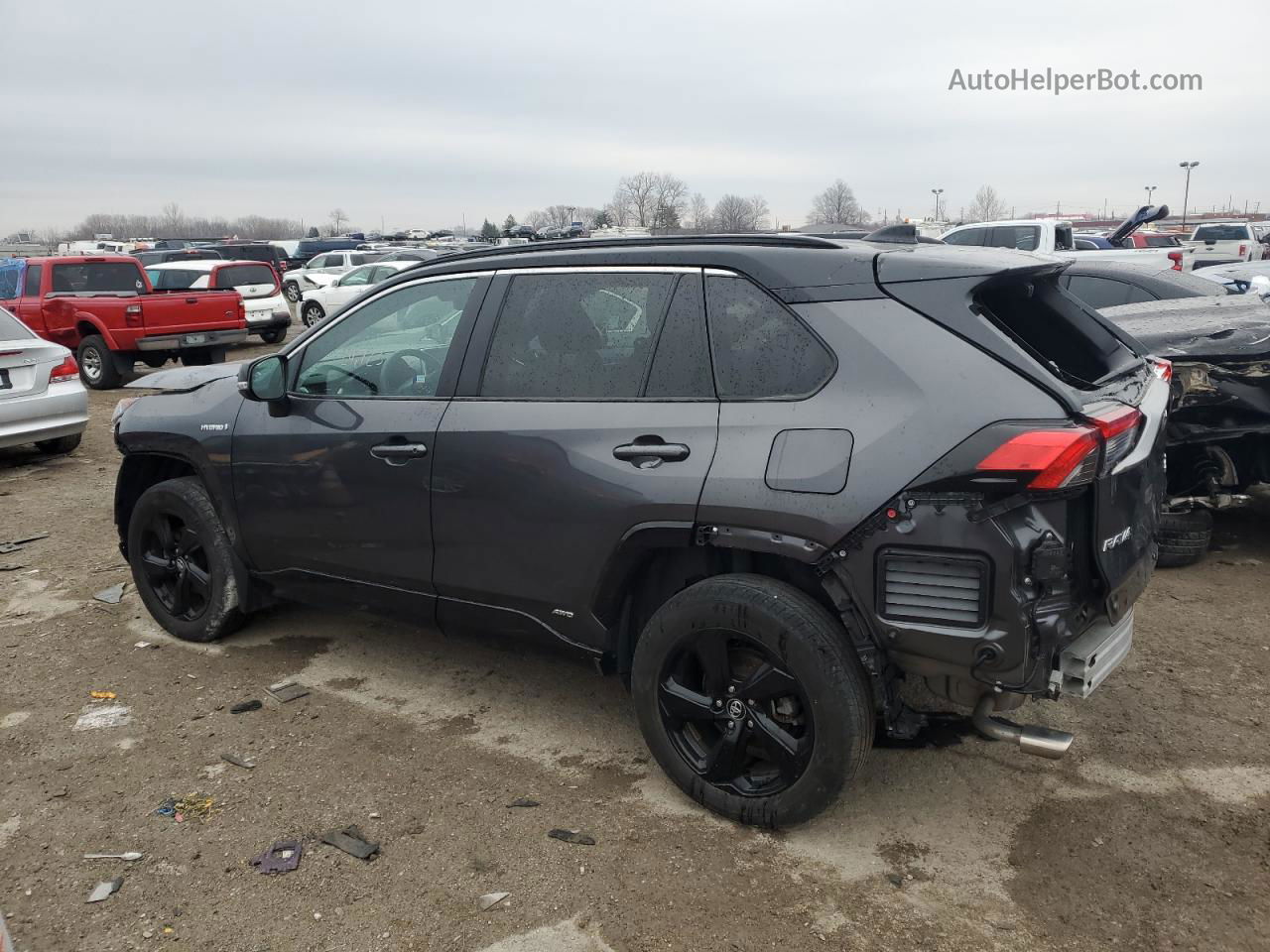 2021 Toyota Rav4 Xse Gray vin: 2T3E6RFV0MW002859