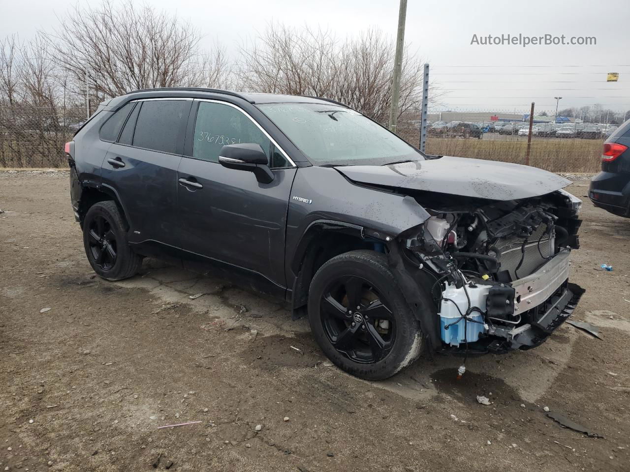 2021 Toyota Rav4 Xse Gray vin: 2T3E6RFV0MW002859