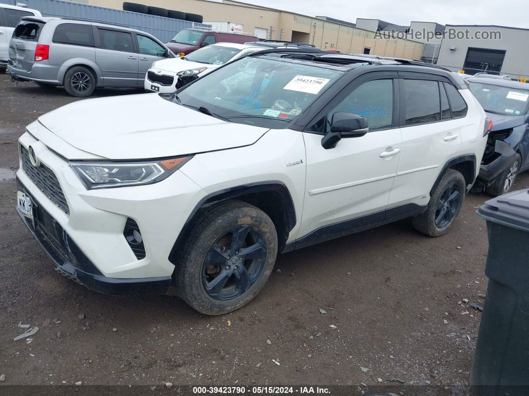 2021 Toyota Rav4 Xse Hybrid White vin: 2T3E6RFV3MW020322