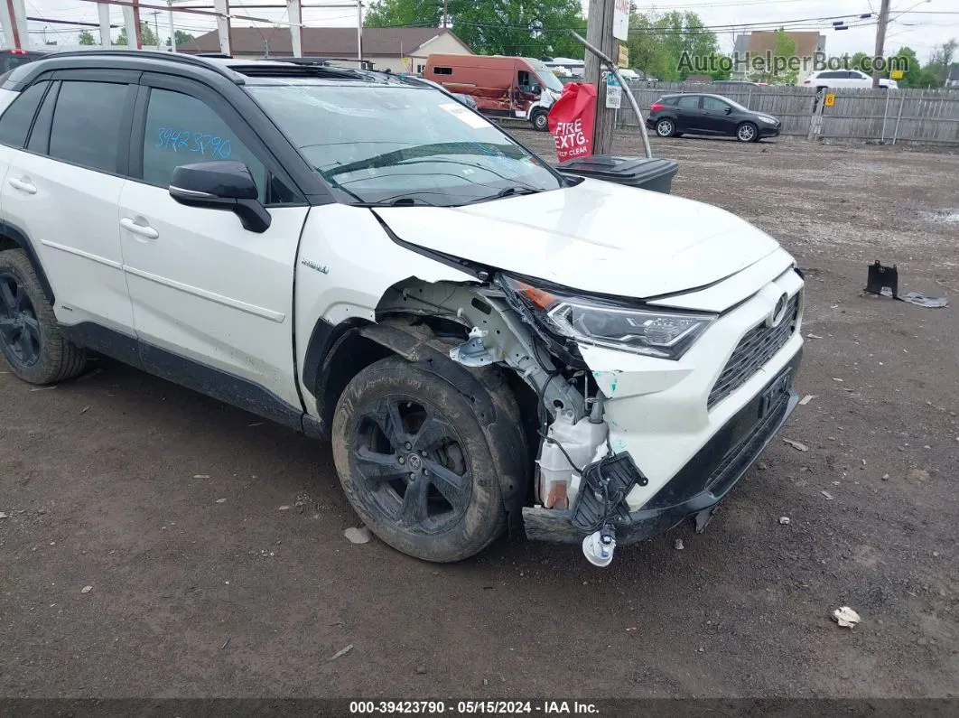 2021 Toyota Rav4 Xse Hybrid White vin: 2T3E6RFV3MW020322