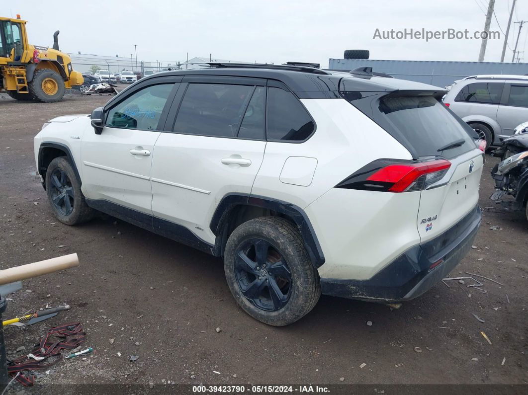 2021 Toyota Rav4 Xse Hybrid White vin: 2T3E6RFV3MW020322