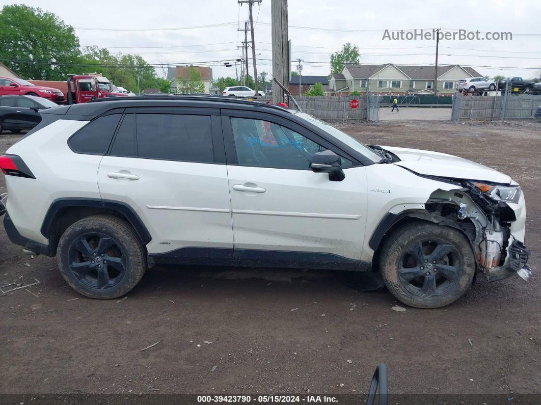 2021 Toyota Rav4 Xse Hybrid White vin: 2T3E6RFV3MW020322