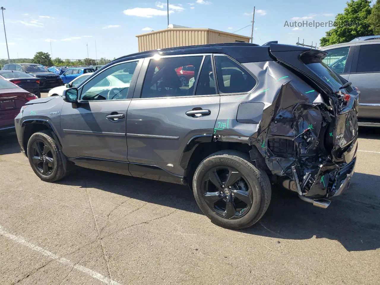 2021 Toyota Rav4 Xse Gray vin: 2T3E6RFVXMW012945