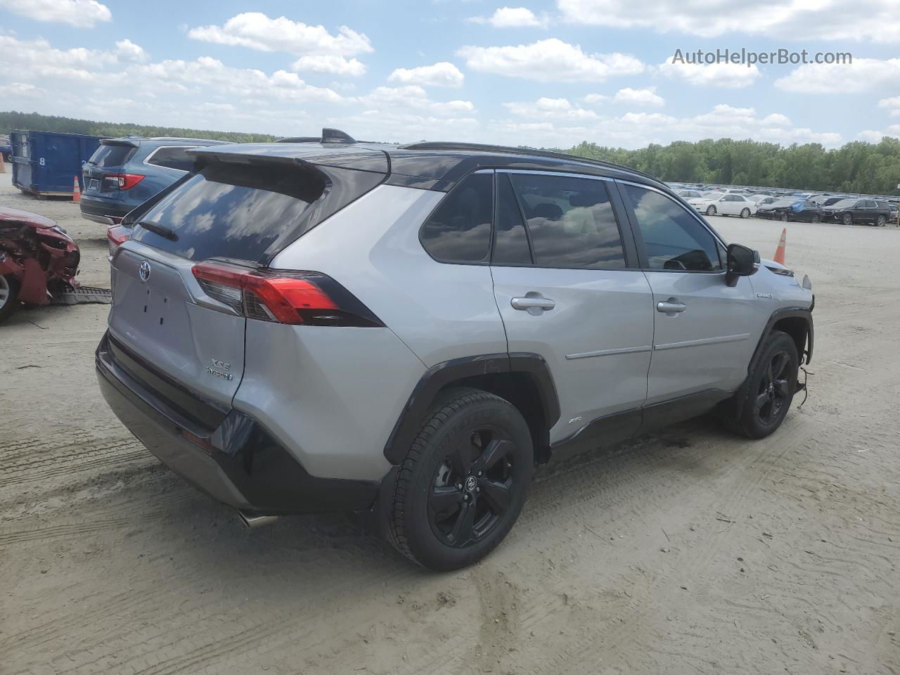 2019 Toyota Rav4 Xse Silver vin: 2T3EWRFV1KW036998