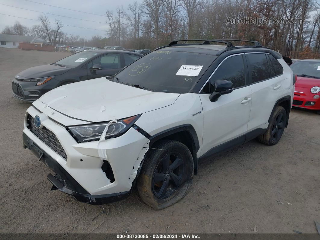 2020 Toyota Rav4 Xse Hybrid White vin: 2T3EWRFV1LW053088