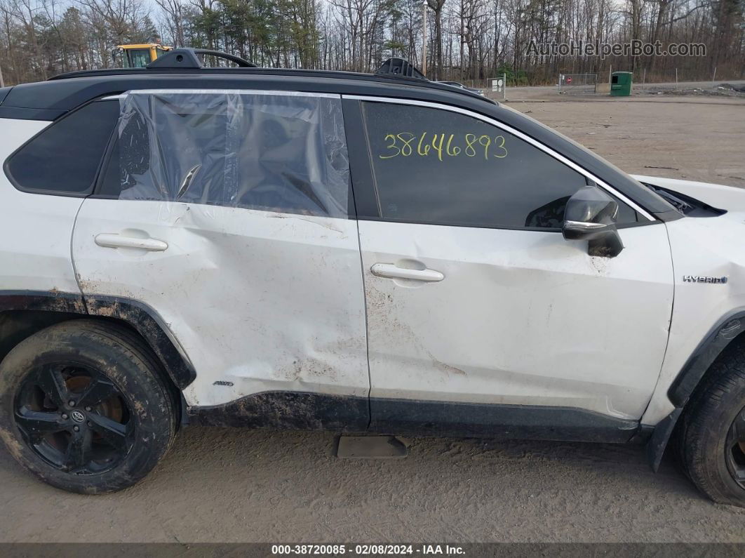 2020 Toyota Rav4 Xse Hybrid White vin: 2T3EWRFV1LW053088