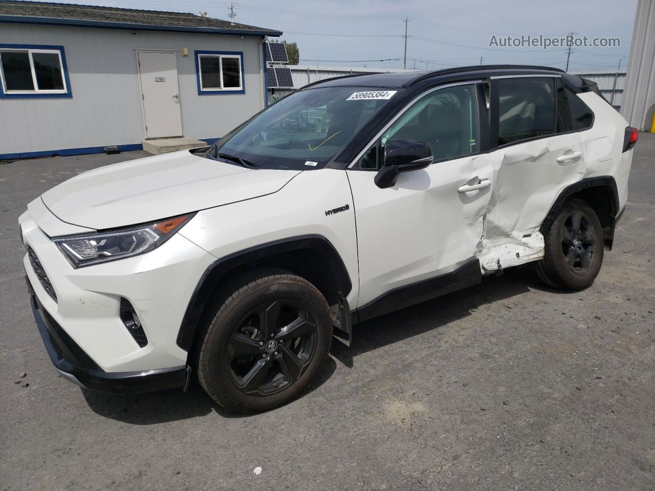 2020 Toyota Rav4 Xse White vin: 2T3EWRFV5LW053160