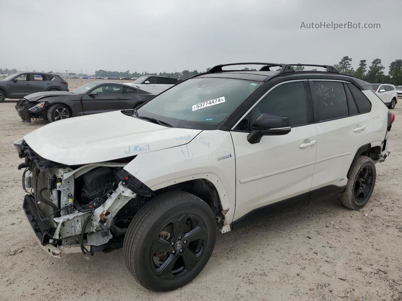 2020 Toyota Rav4 Xse White vin: 2T3EWRFV6LW064006