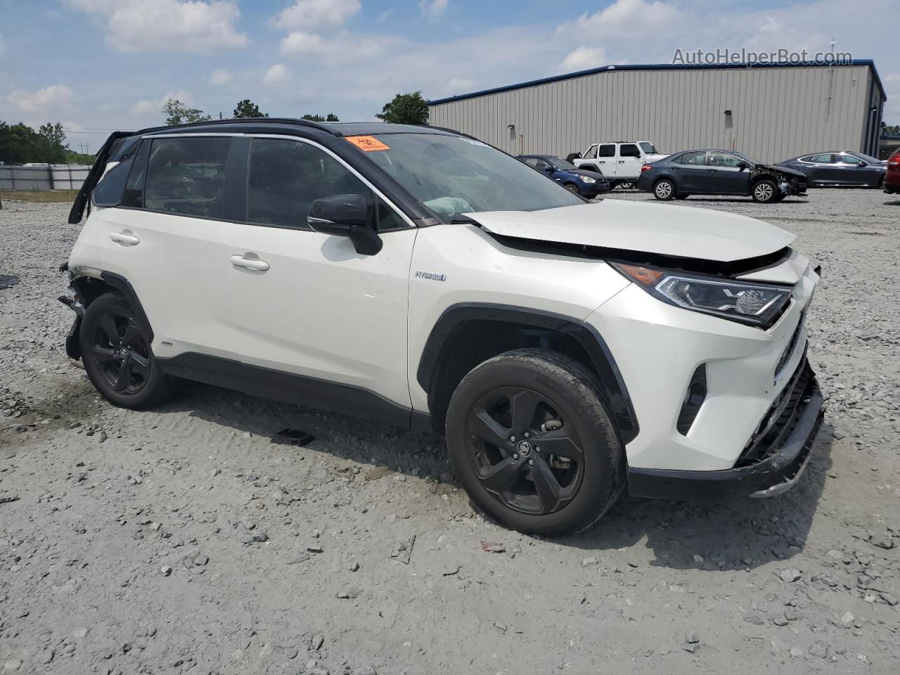 2020 Toyota Rav4 Xse White vin: 2T3EWRFV9LW082015