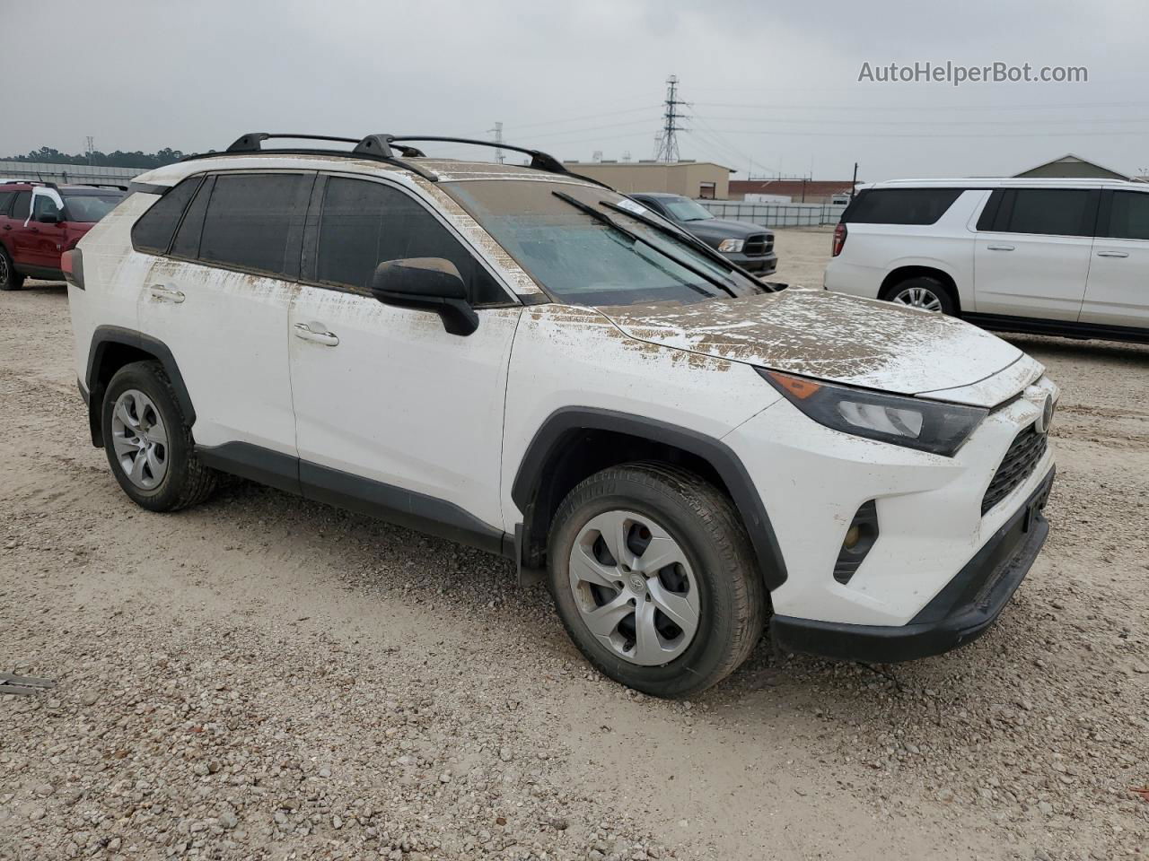 2020 Toyota Rav4 Le White vin: 2T3F1RFV0LC113916