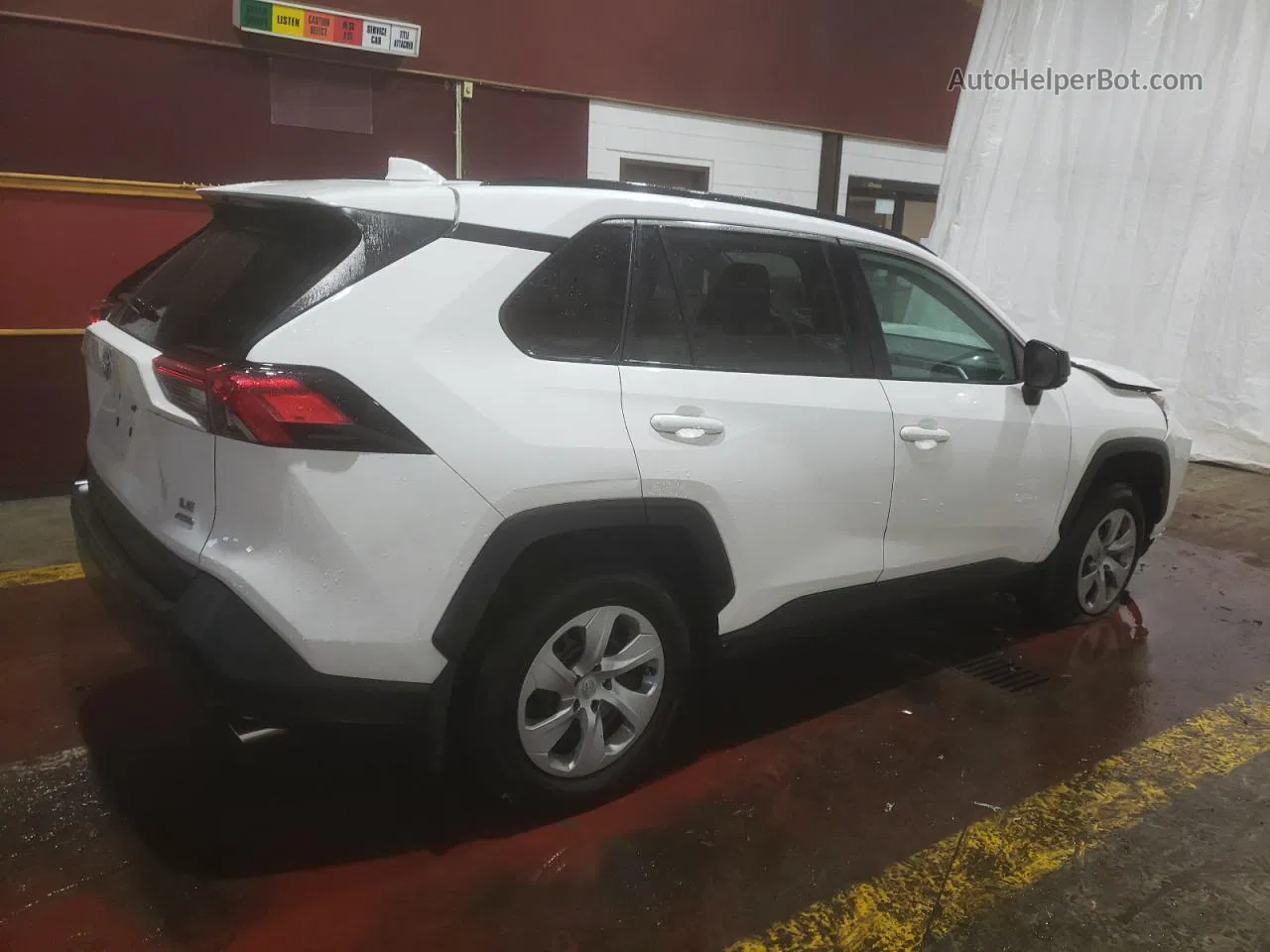 2021 Toyota Rav4 Le White vin: 2T3F1RFV1MC177853