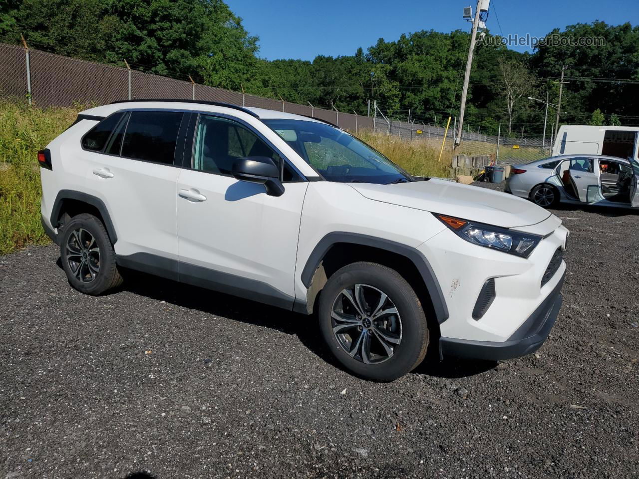 2020 Toyota Rav4 Le White vin: 2T3F1RFV3LC063836