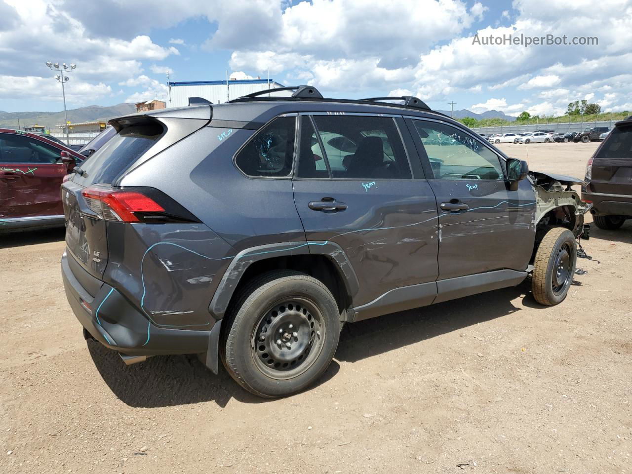 2019 Toyota Rav4 Le Серый vin: 2T3F1RFV4KW074941