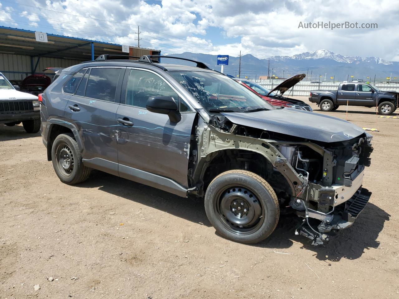 2019 Toyota Rav4 Le Серый vin: 2T3F1RFV4KW074941