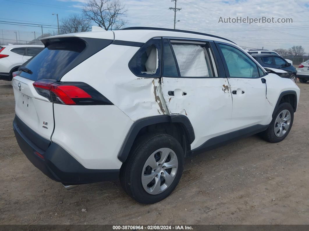 2021 Toyota Rav4 Le White vin: 2T3F1RFV5MC224592