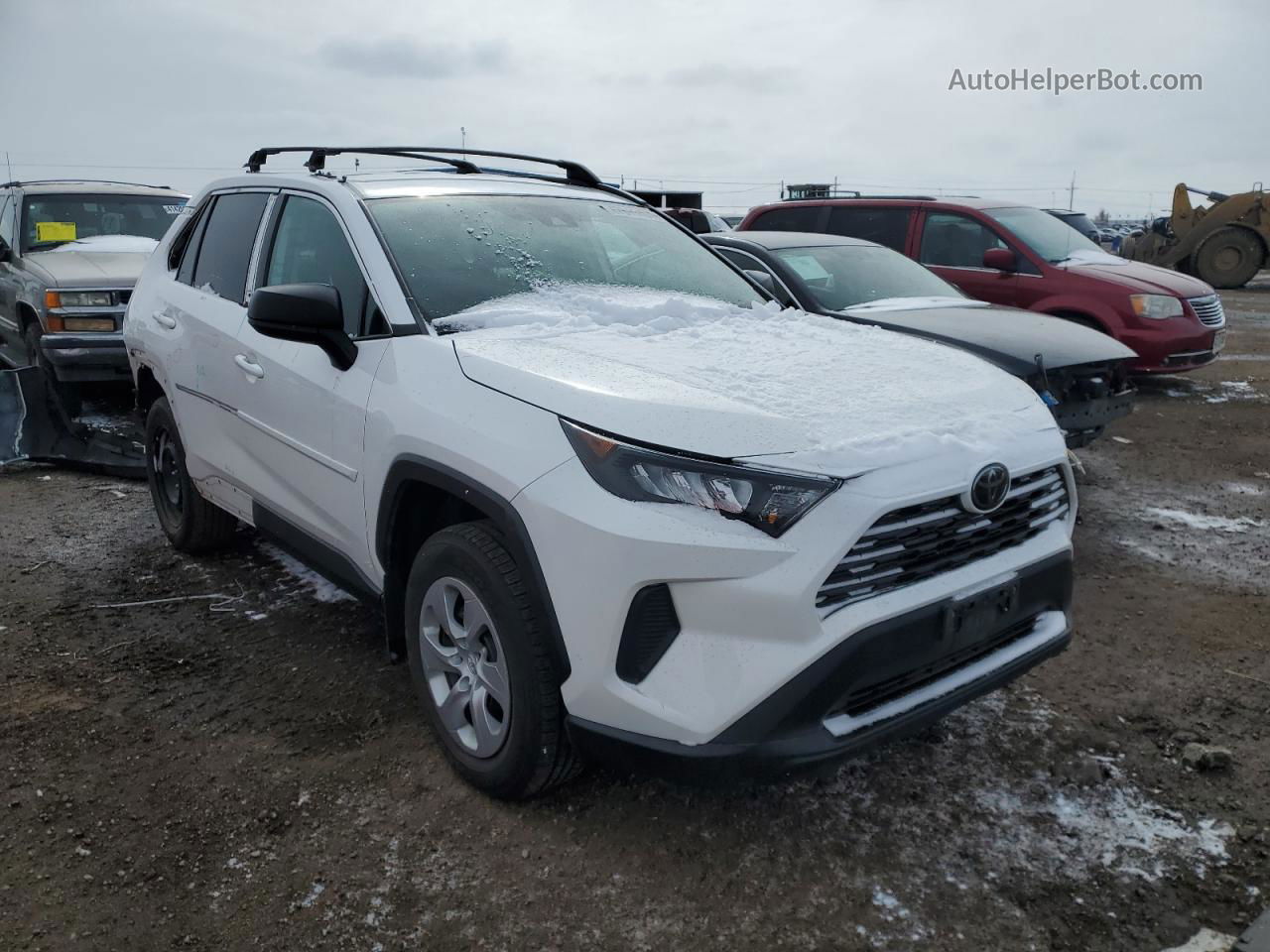 2020 Toyota Rav4 Le White vin: 2T3F1RFV6LC103648