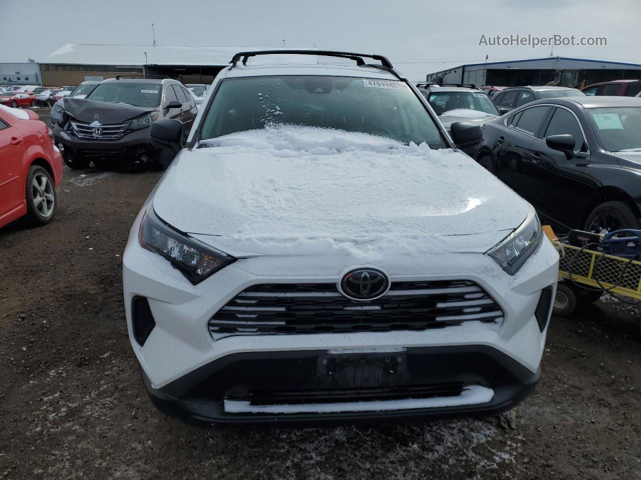 2020 Toyota Rav4 Le White vin: 2T3F1RFV6LC103648